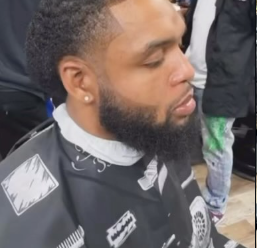 Beard grooming at FORTE Barbershop