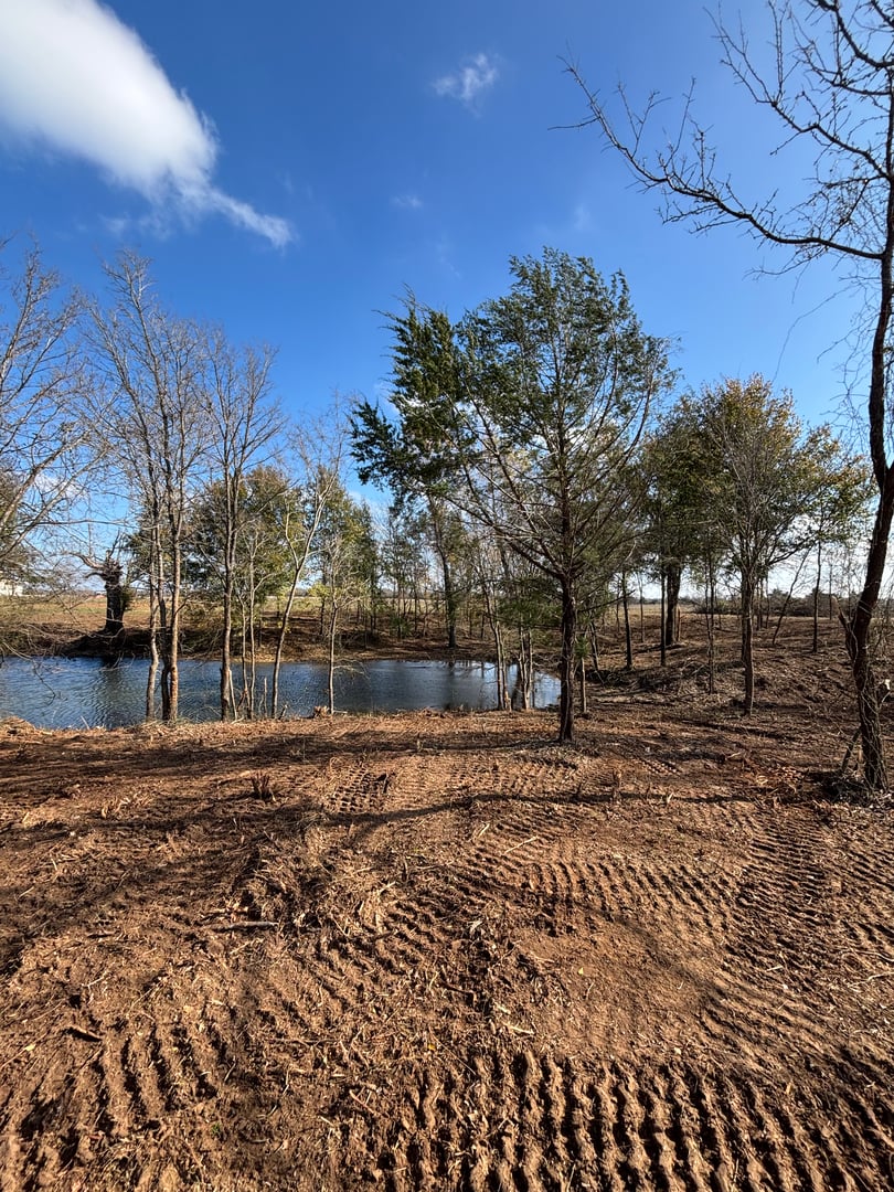 Land clearing around water tank