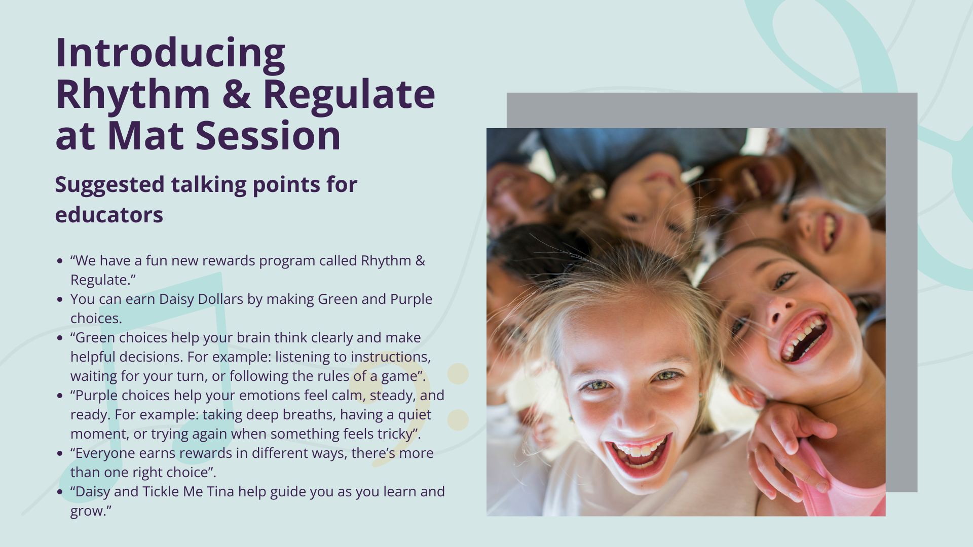 Introducing Rhythm & Regulate at Mat Session