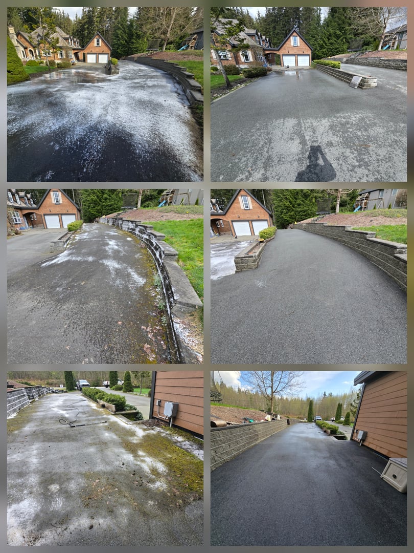 Professional pressure washing service by Color Rush Painting and Cleaning