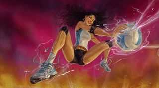 Finger selecting graduation cap icon with video courses, lesson progress bars, and digital learning interface, representing e-learning and online education.