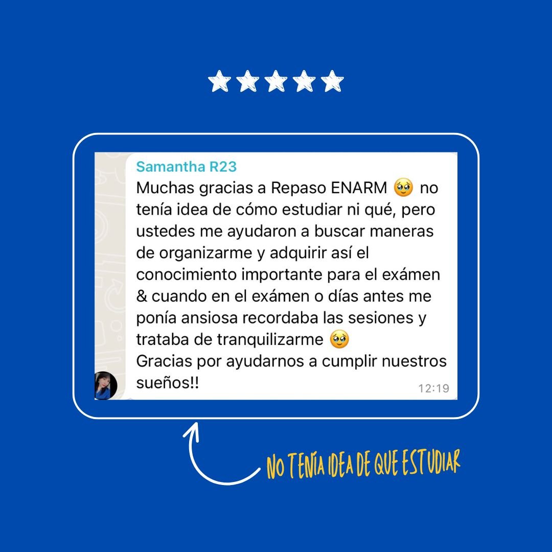 Testimonio de alumno de Repaso ENARM