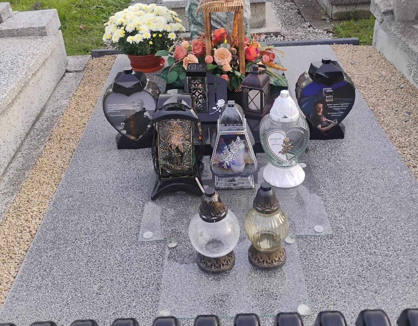 Znicz personalizowany od klienta - piękne wykonanie