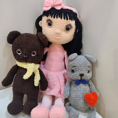 Maskotki szydełkowe