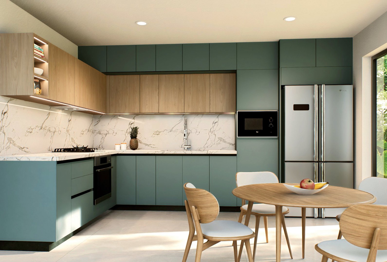 Cocina Esquema L - Diseño moderno de Idera Muebles con acabados premium