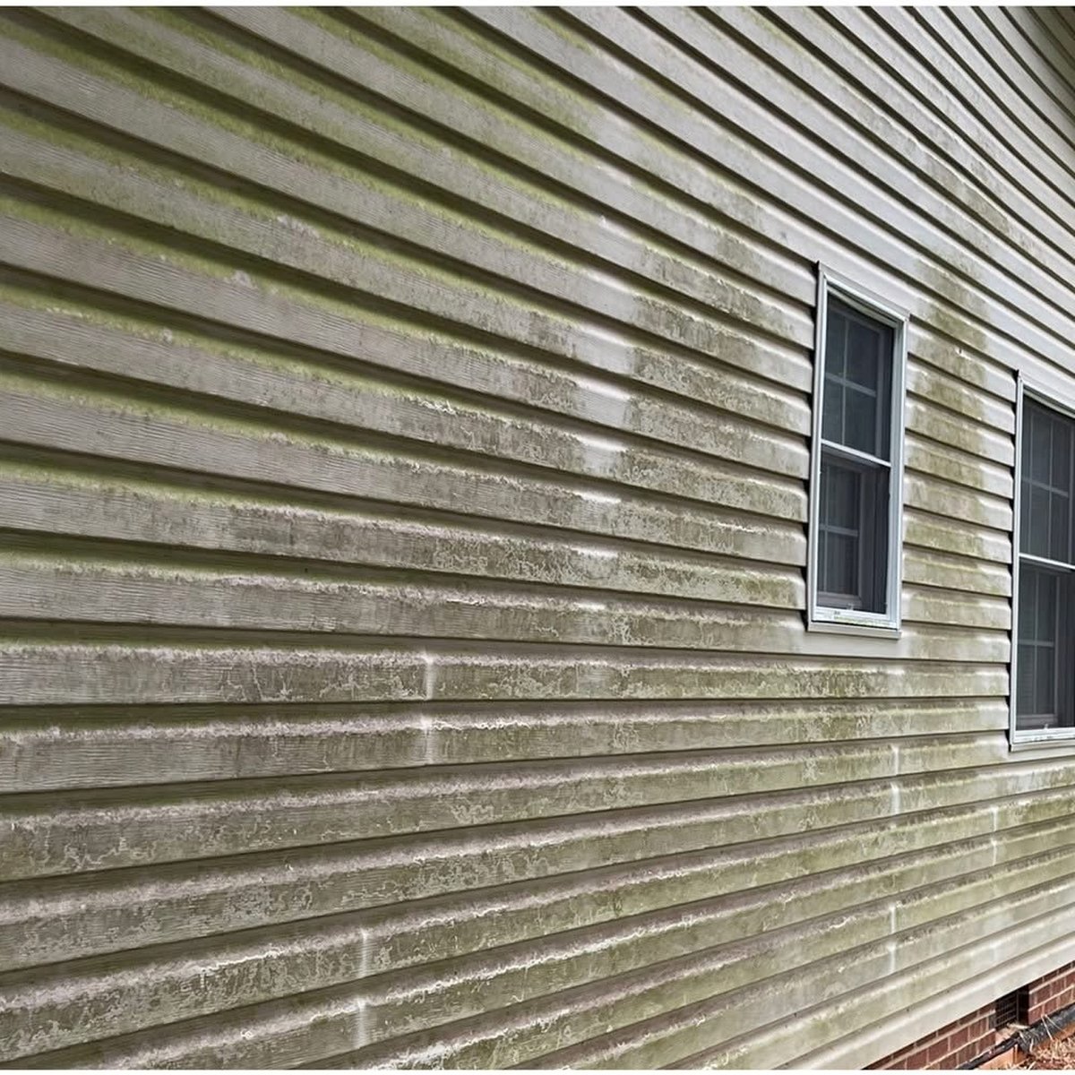 After house washing in North Raleigh NC - clean siding