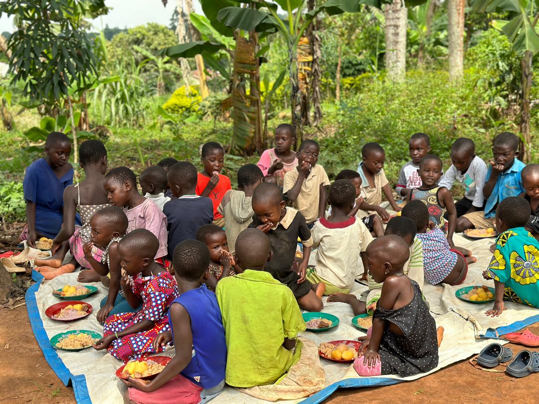 Children eating together