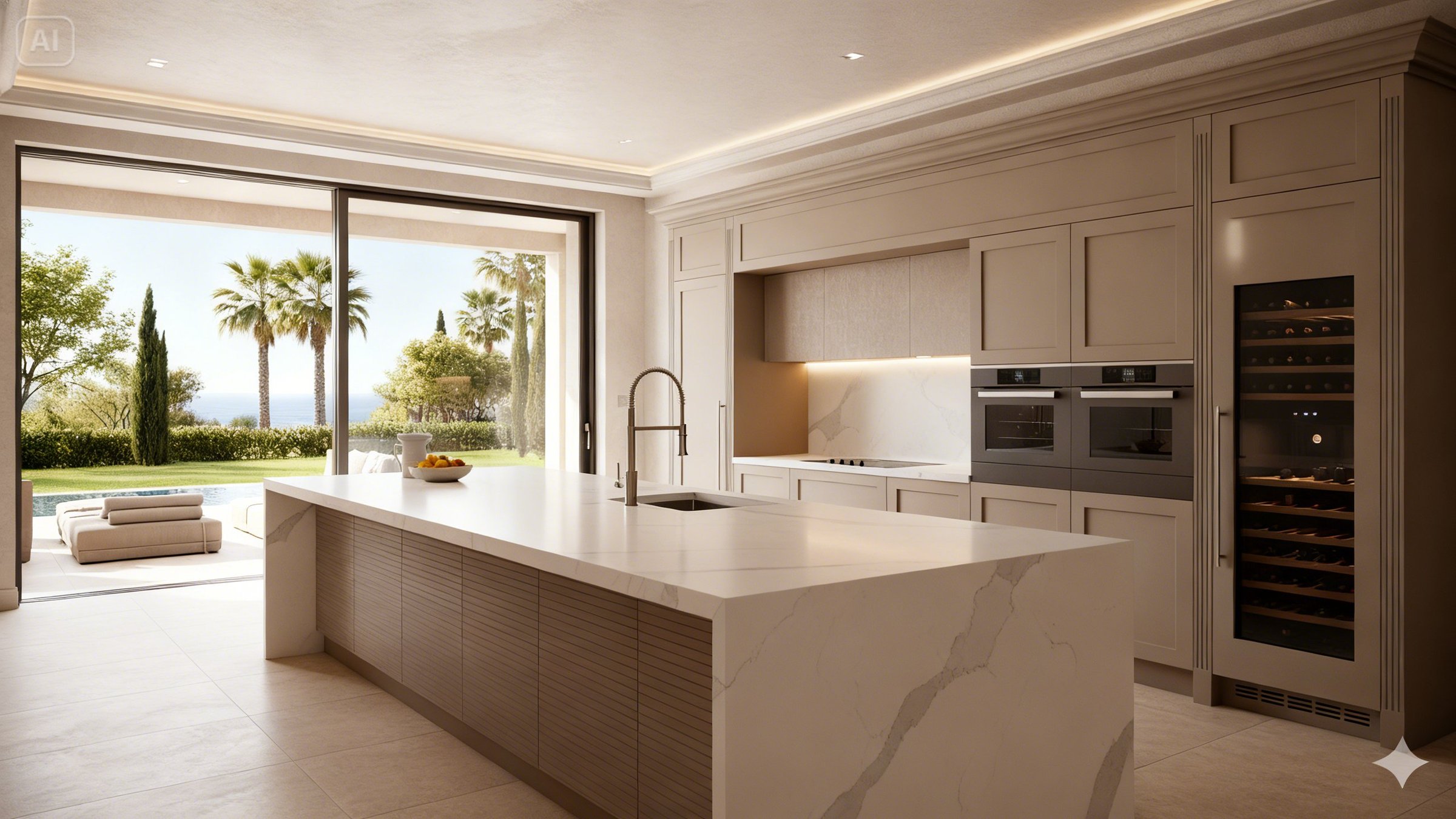 Paradise Hills modern kitchen design with elegant finishes and contemporary styling