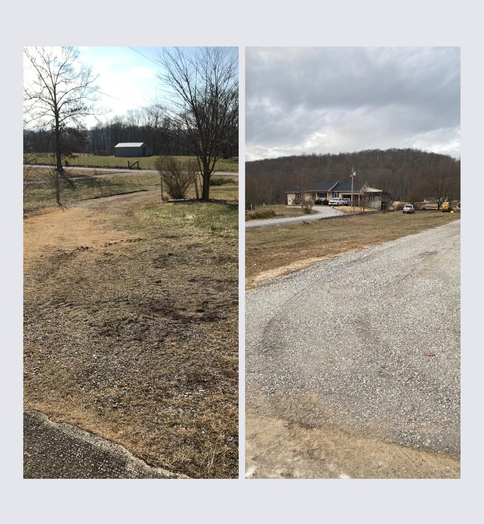 Blair Excavation driveway renovation project