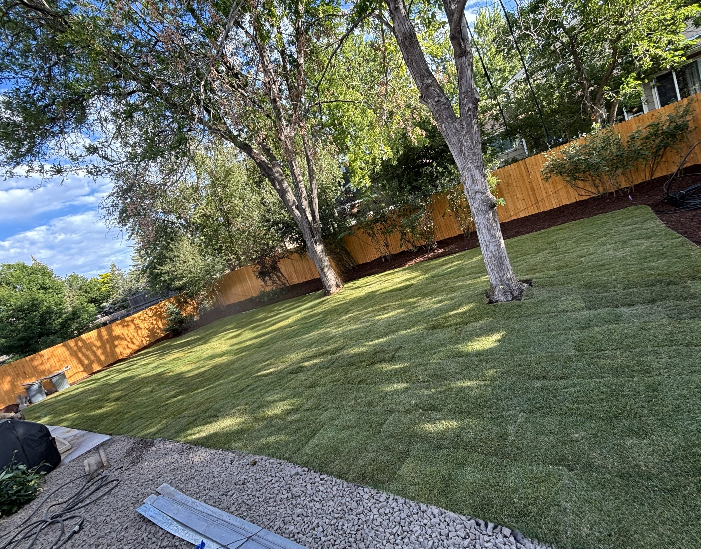 After complete backyard makeover