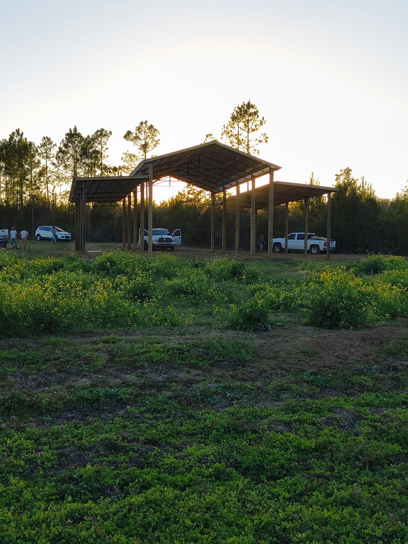 Pole barn construction
