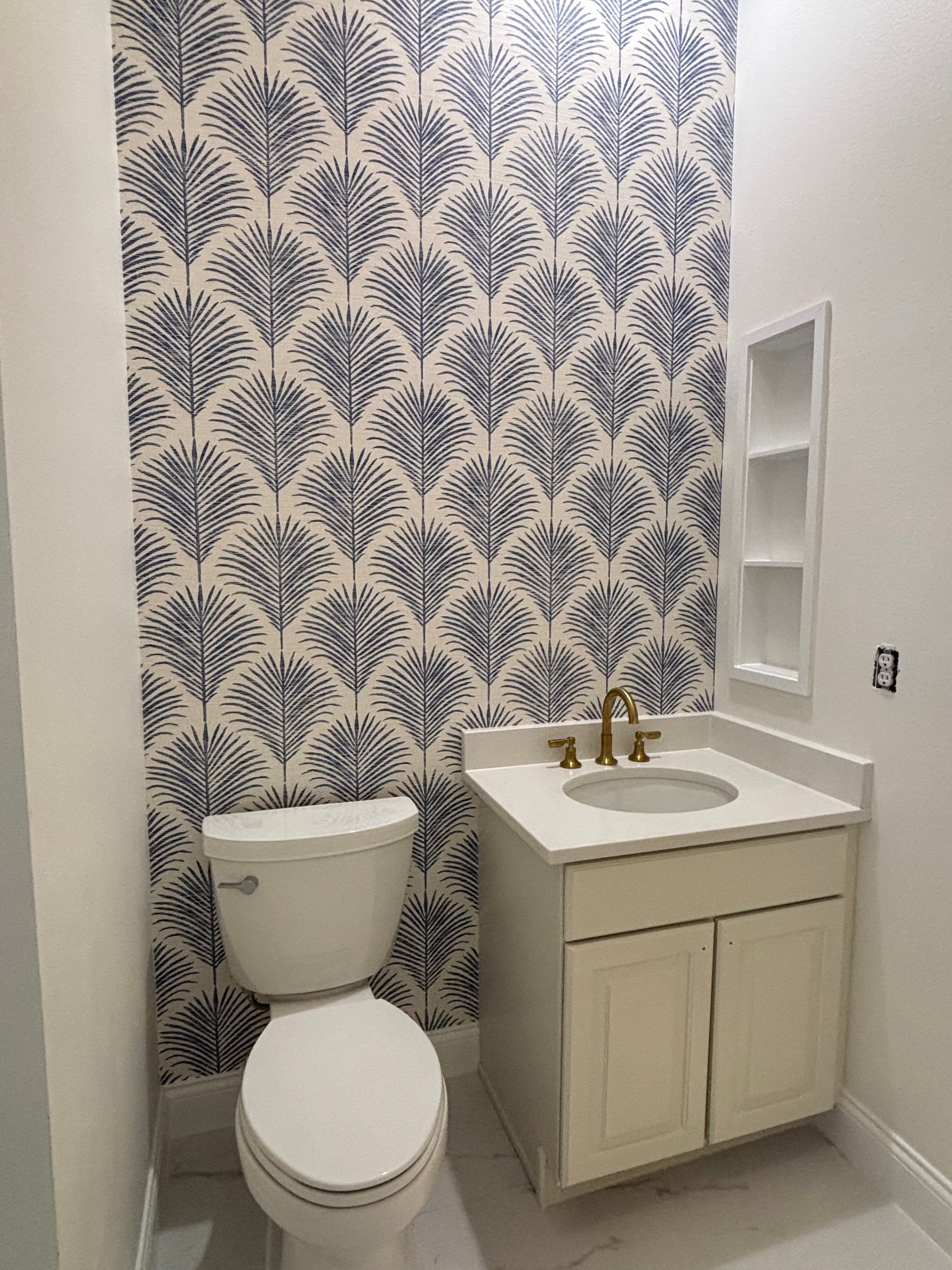 Wallpaper installation project