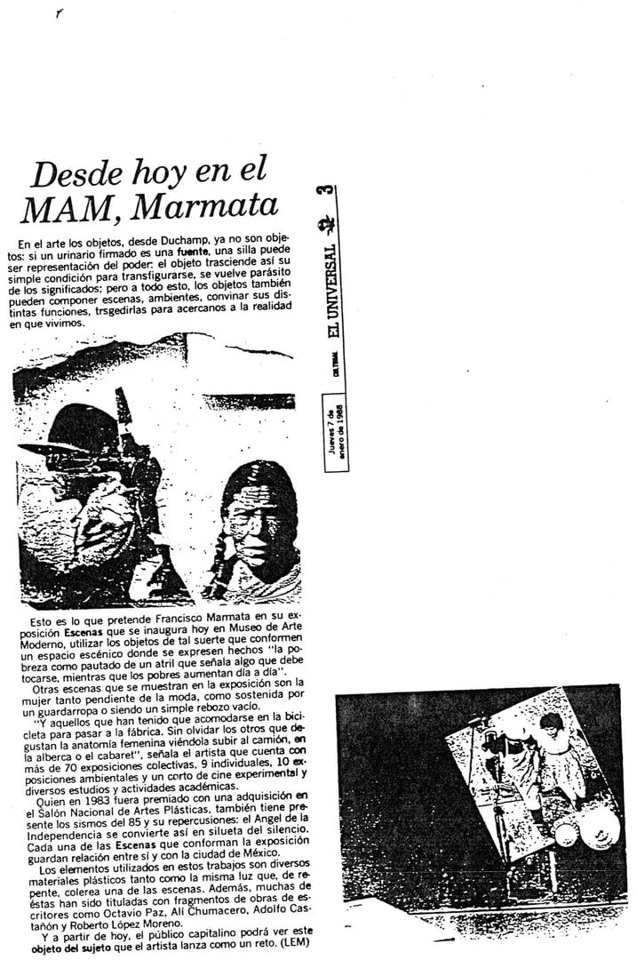 Exposición 7 de Enero 1988