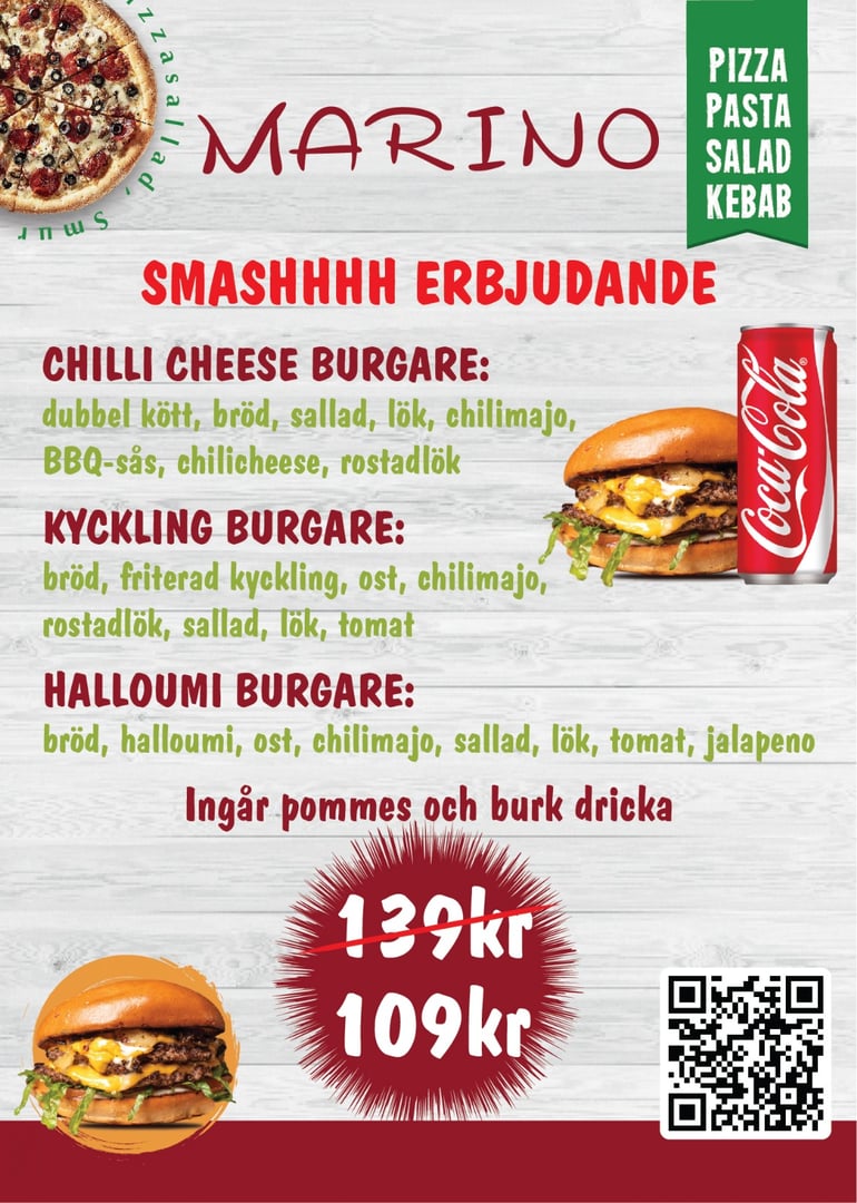 Marino restaurant burger