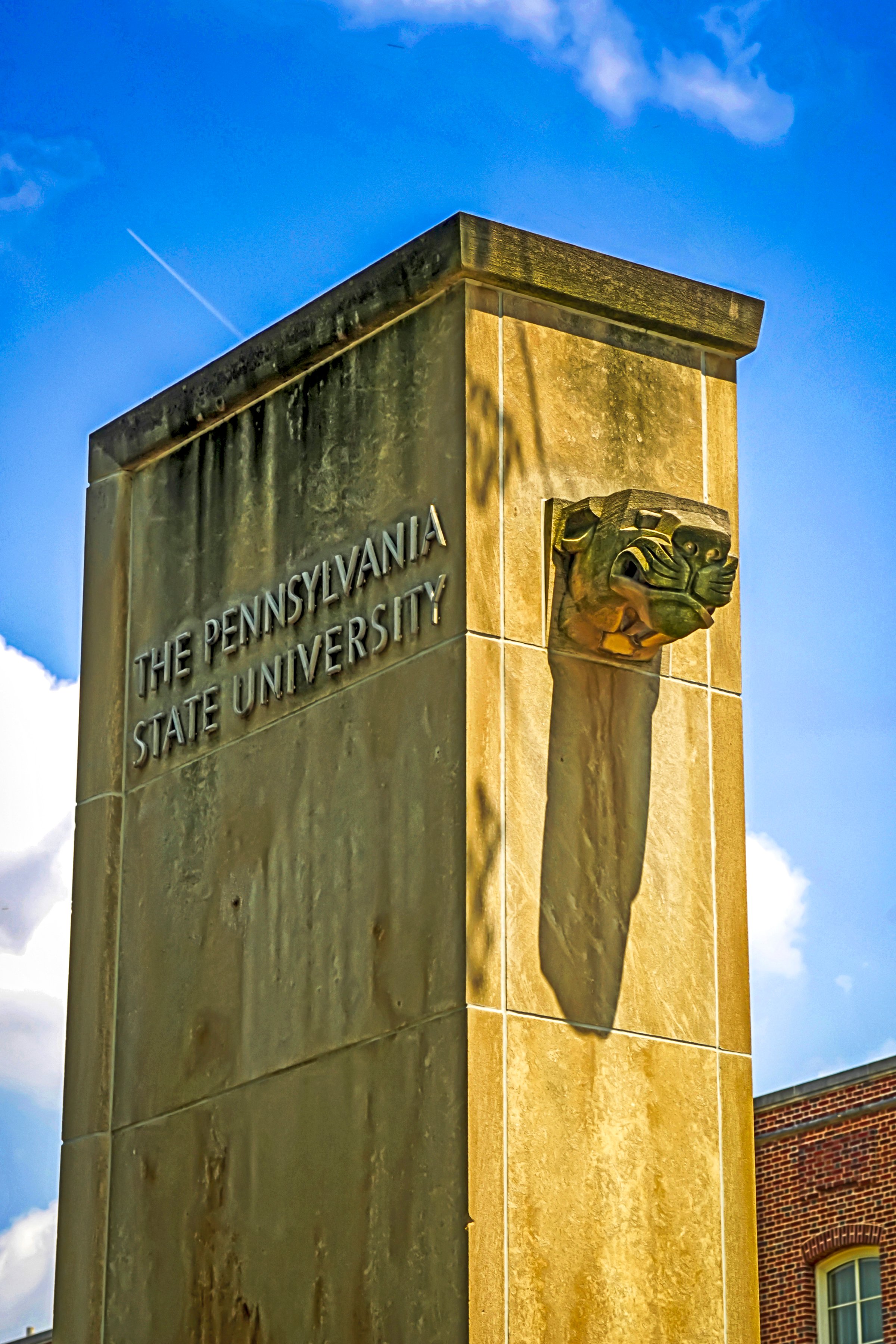 State College, PA, USA - May 23, 2007: Campus gateway to Penn State University, State College, PA