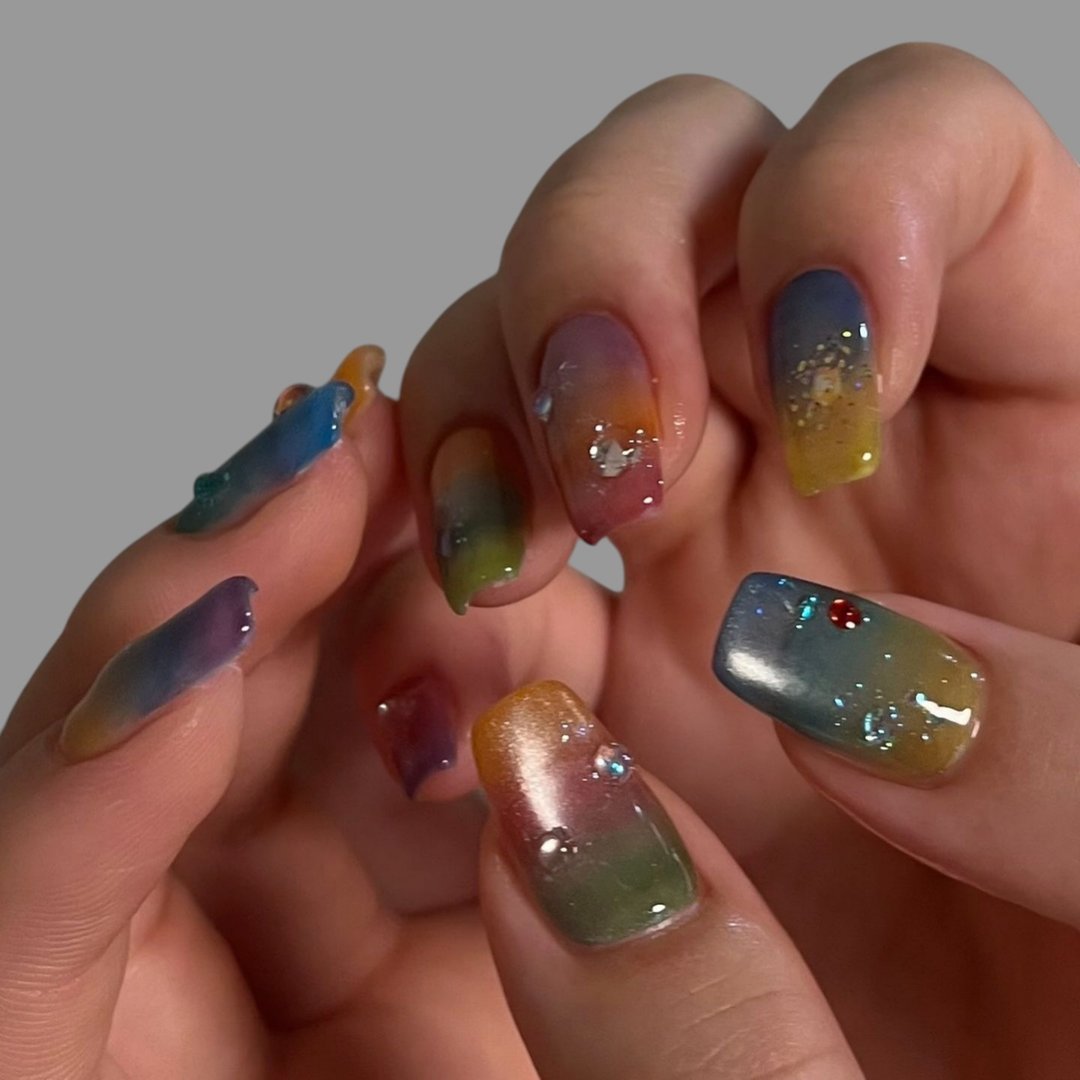 The delicate harmony between texture, shine, and color makes every detail a masterpiece of beauty — from the soft nude shades that embody natural grace, to the bold, vibrant hues that express power, glamour, and individuality. These nails are not just accessories; they are a symbol of style, confidence, and the timeless allure of feminine perfection for the modern girl who loves expressing herself through color and creativity, this stunning nail collection transforms every touch into a statement of luxury. Whether captured in a salon light, on a vanity table beside your favorite polish, or in a fashion photo shoot, it tells one story — that beauty is in the details, and elegance lives at your fingertips.