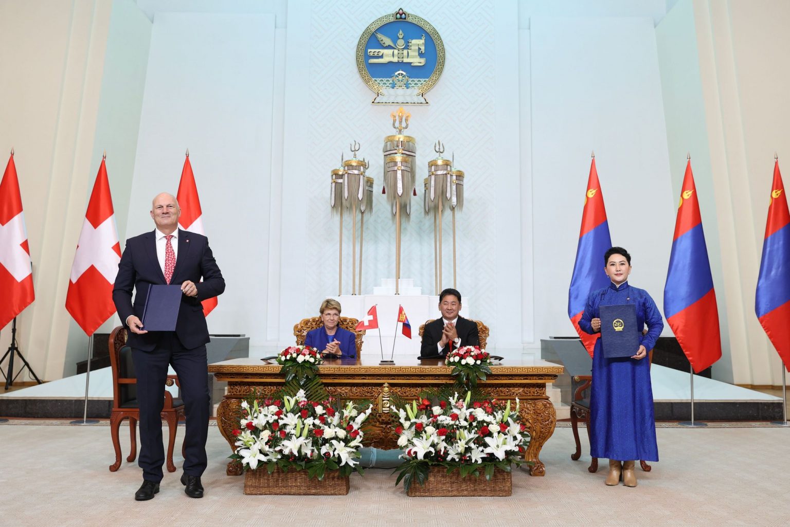 Swiss Federal President Karin Keller-Sutter's state visit to Mongolia in August 2024