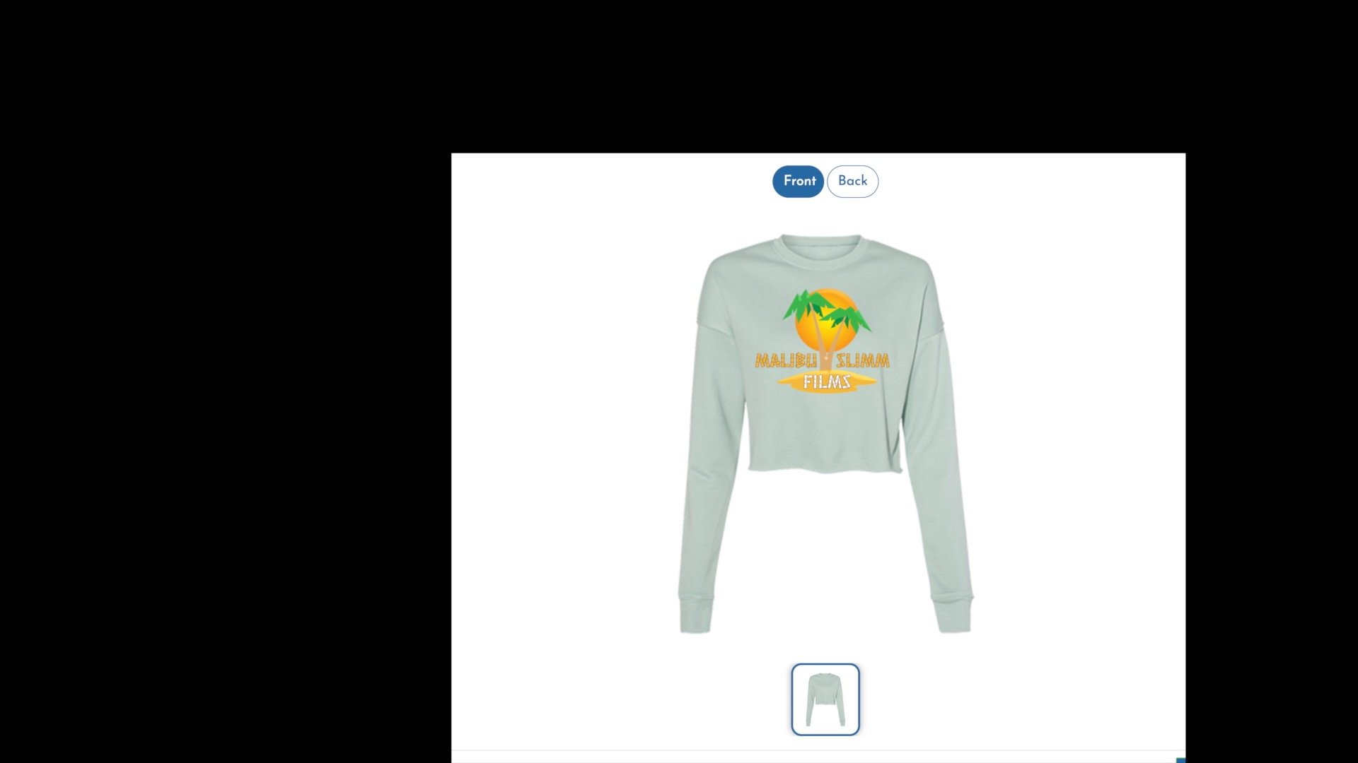 Malibu Slimm Films Women's Crop Top Shirt