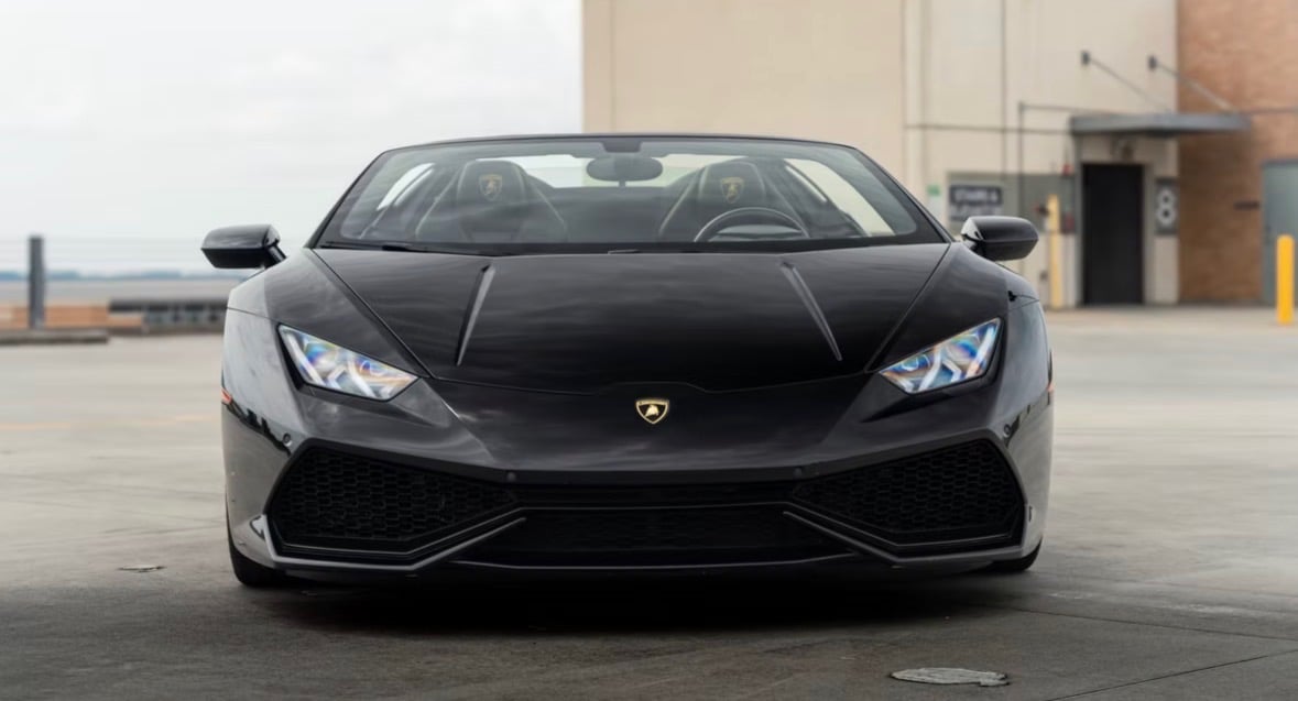 Lamborghini Huracan Spyder convertible supercar