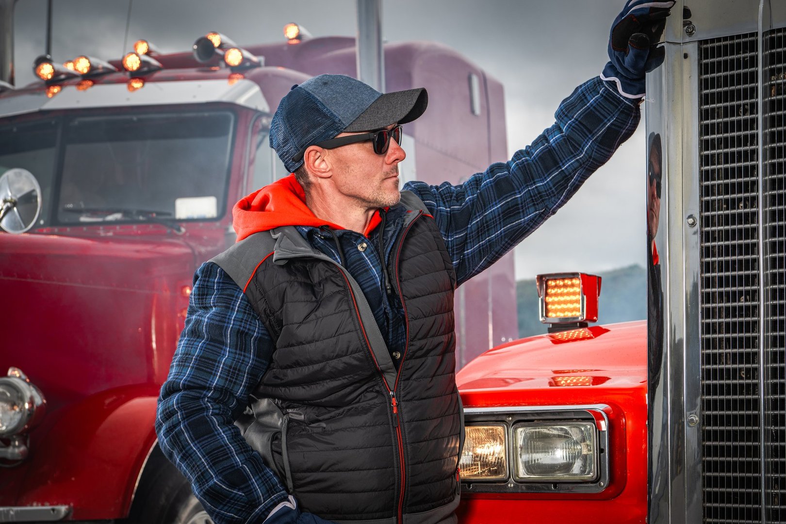 Truck driver portrait
