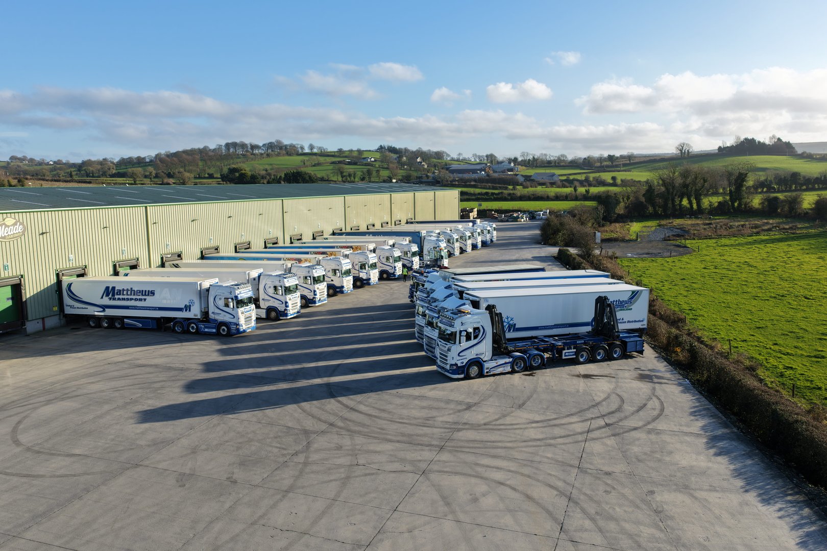 Matthews Transport fleet trucks