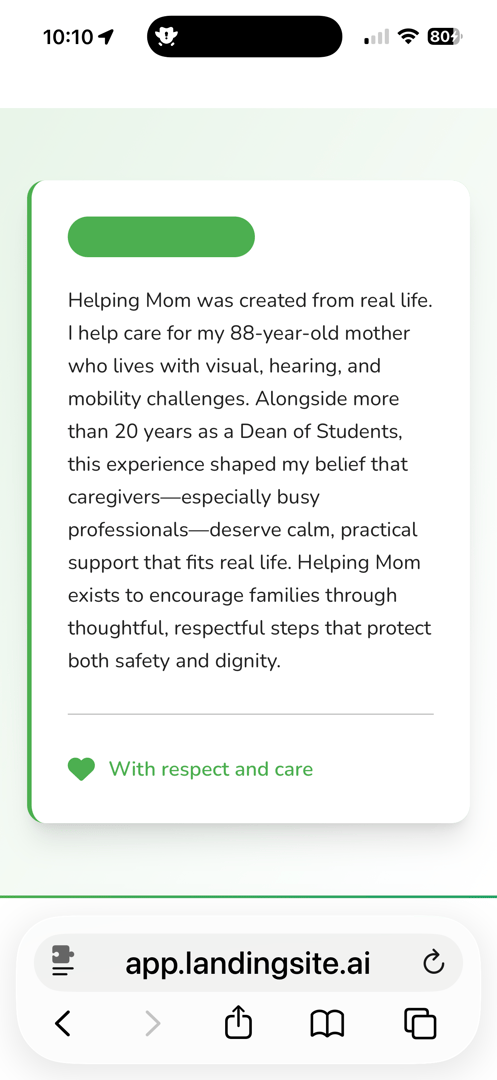 Founder of Helping Mom