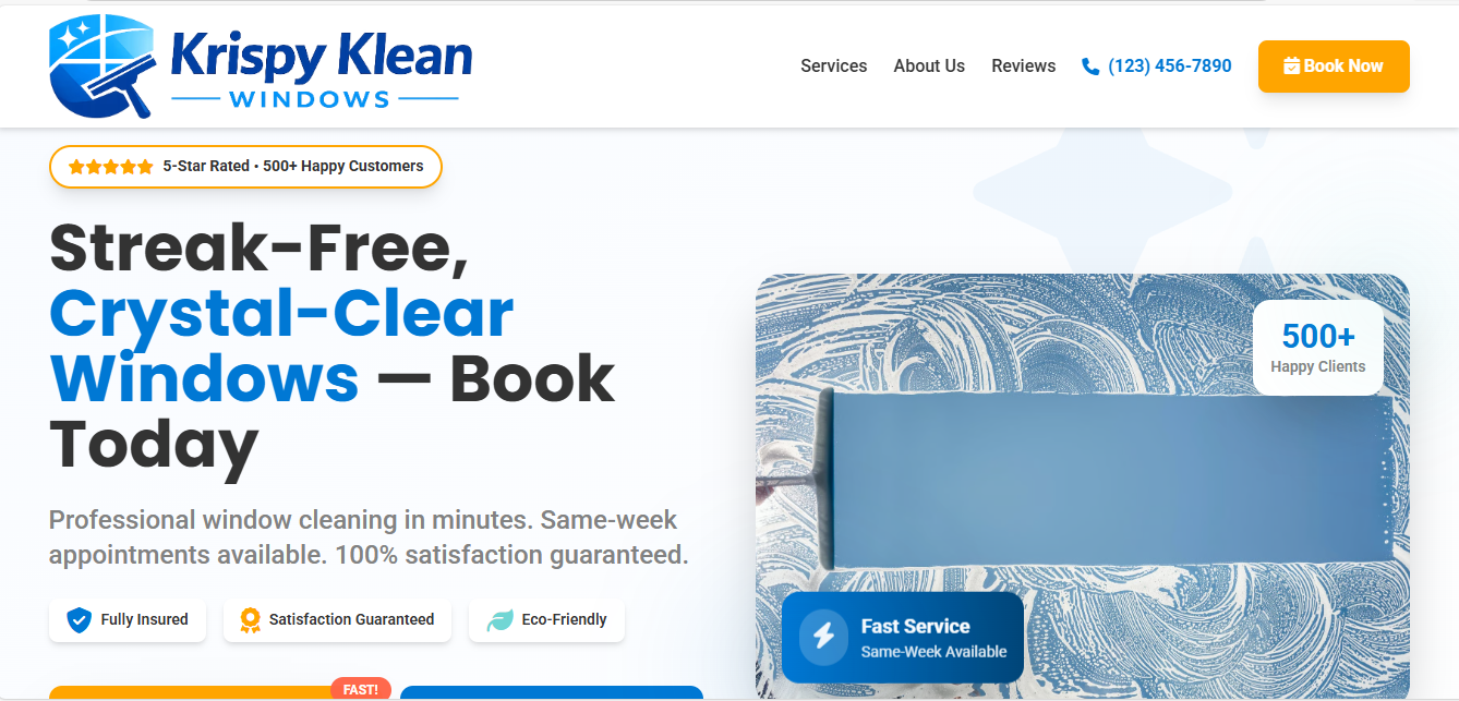 Sparkle Clean Services Website