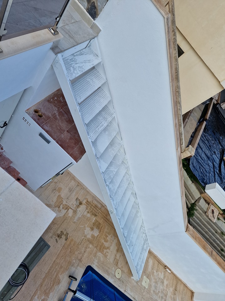 Metal staircase detail