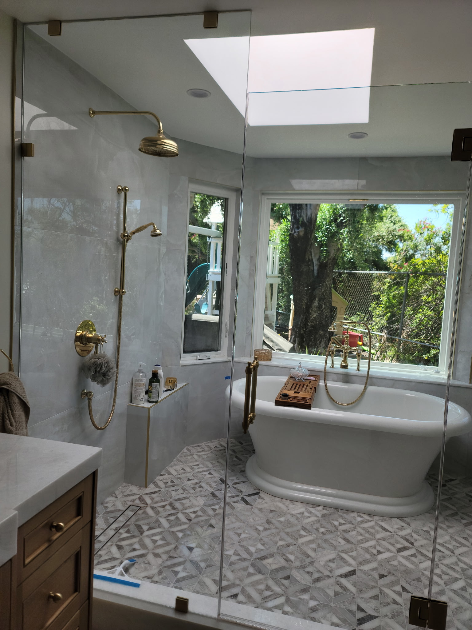 Bathroom renovation project by Mayco Construction