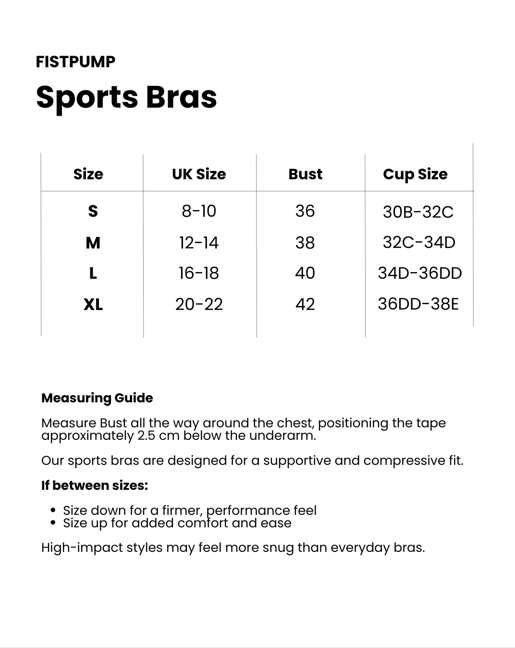 FISTPUMP Size Guide - Fit Guide