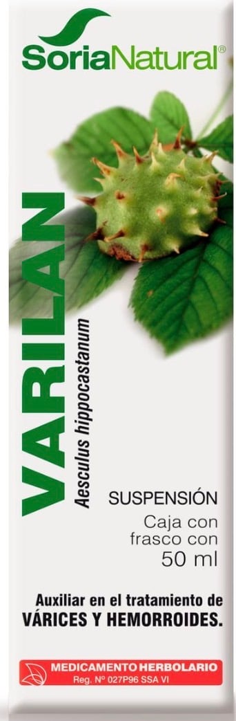 Varilan Castaño de Indias medicamento herbolario para mala circulación y varices
