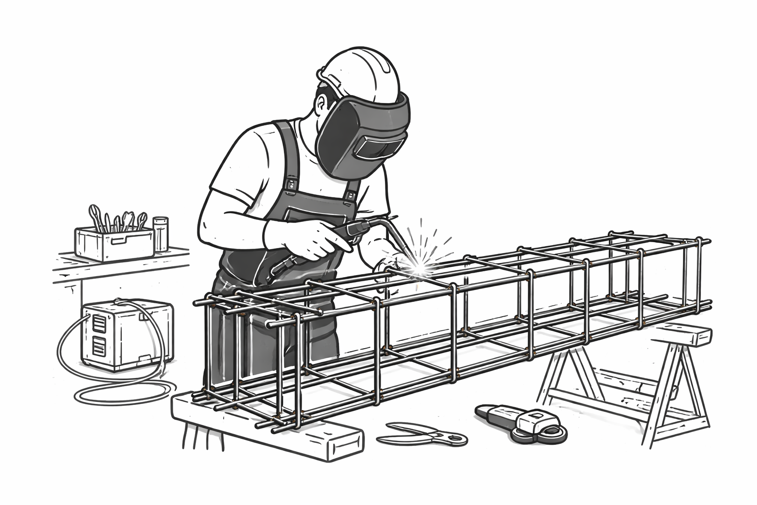 Prefab wapeningskooien