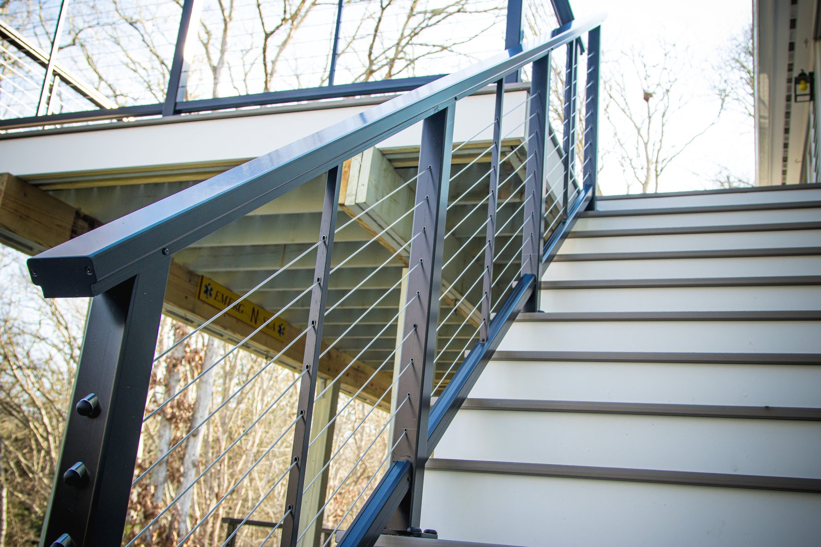 Custom railing and stairs by Fonseca's Carpentry