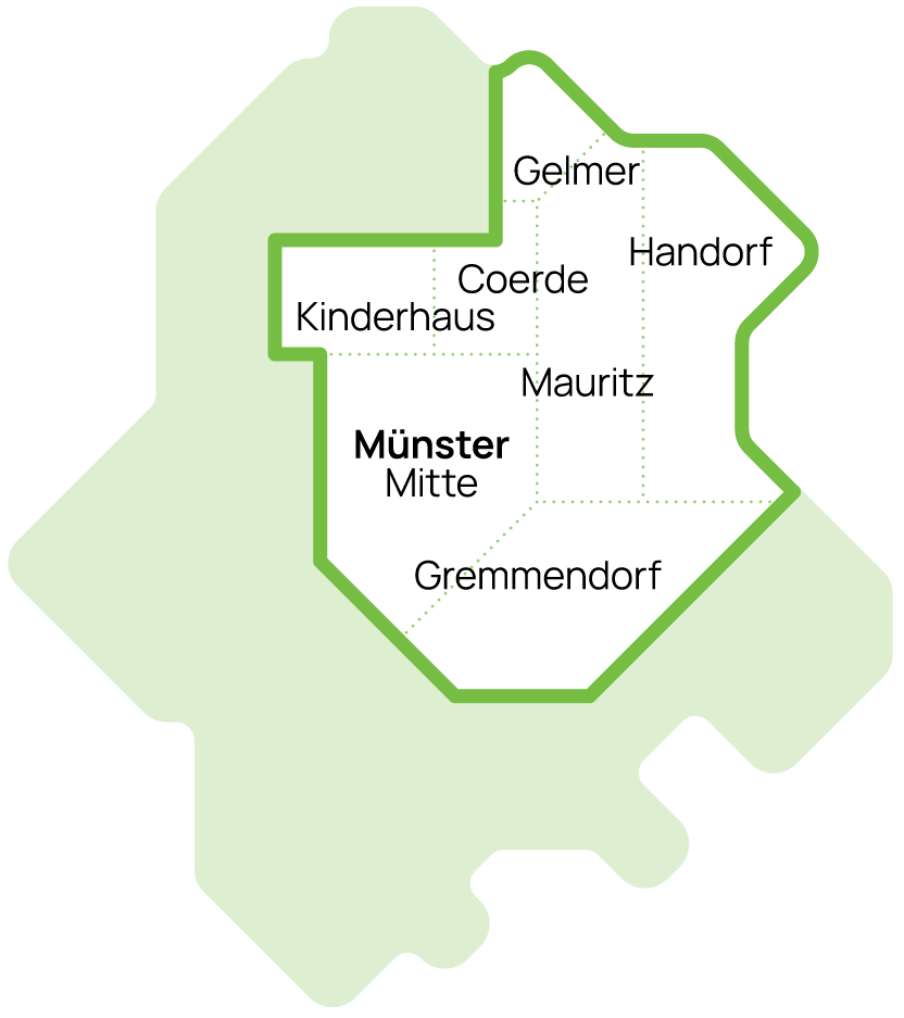 Münster Stadtteile Karte