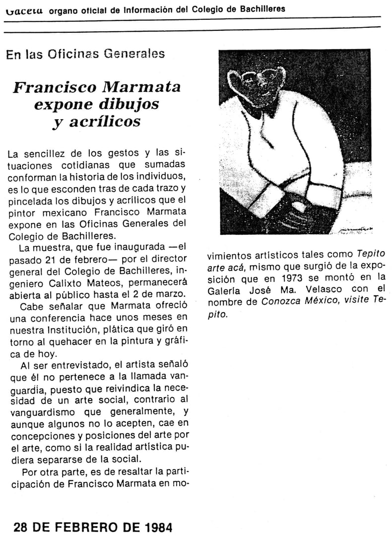 Exposición 28 de Febrero 1984