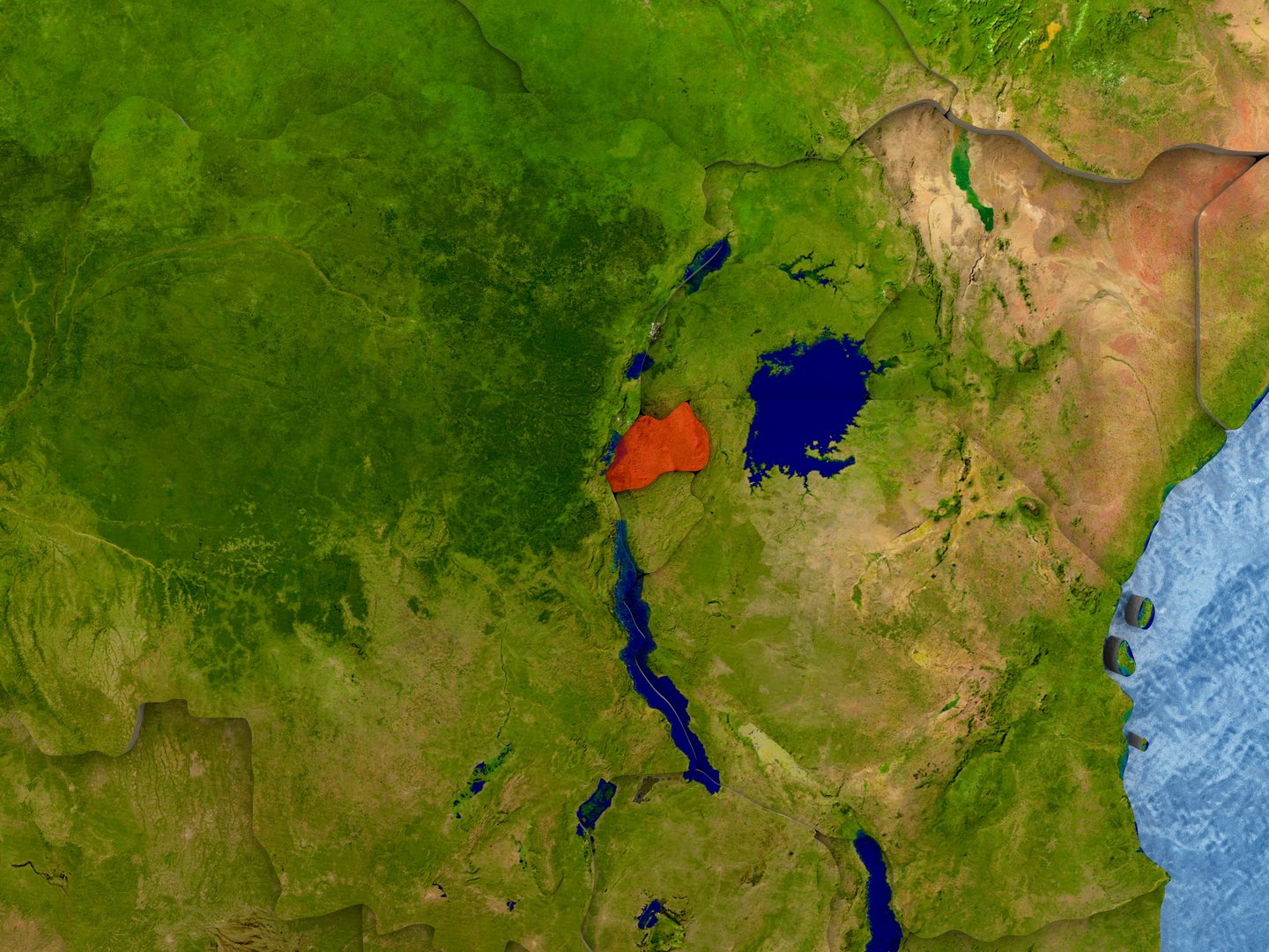 Map of Rwanda