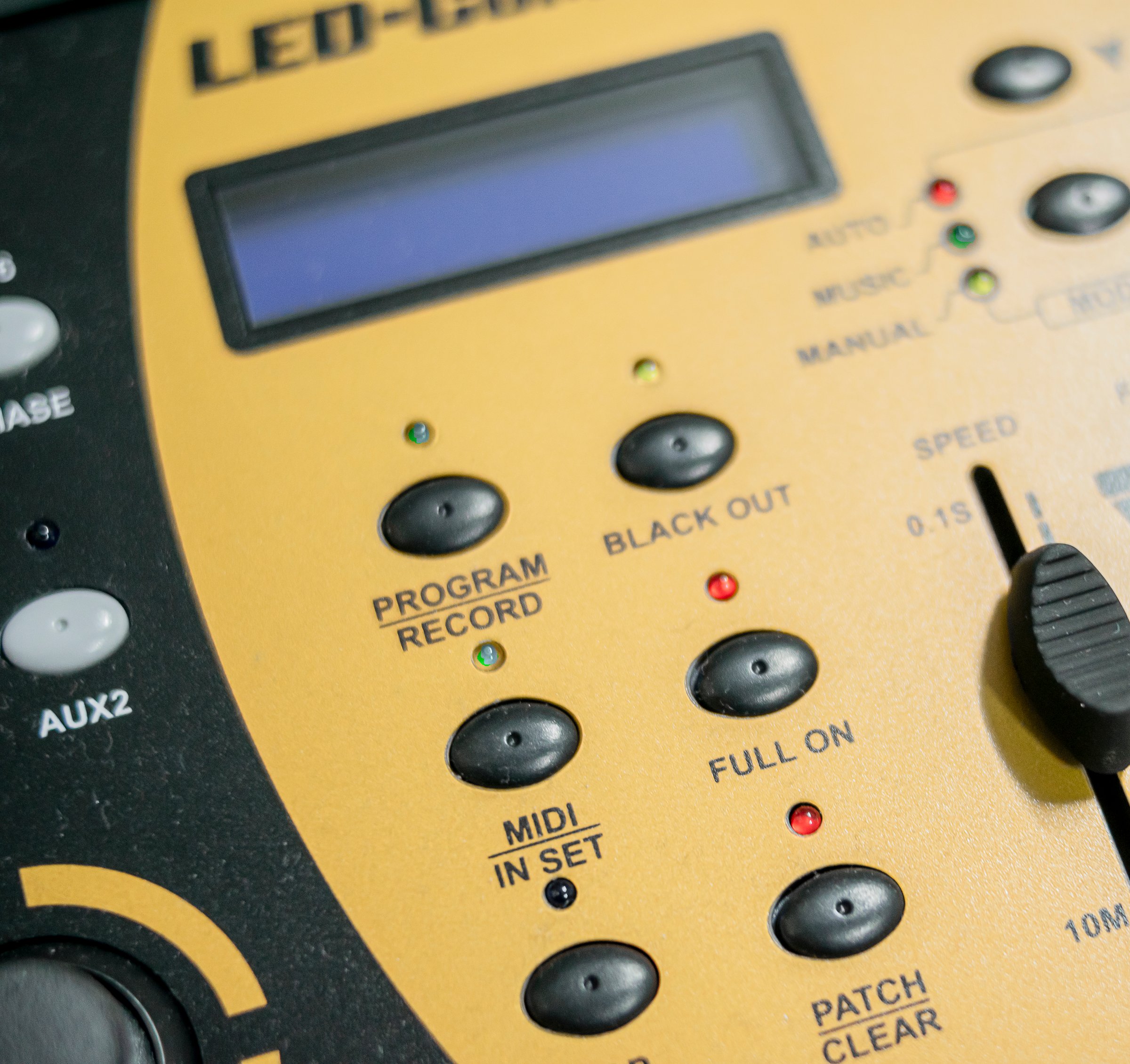 DMX lighting control console