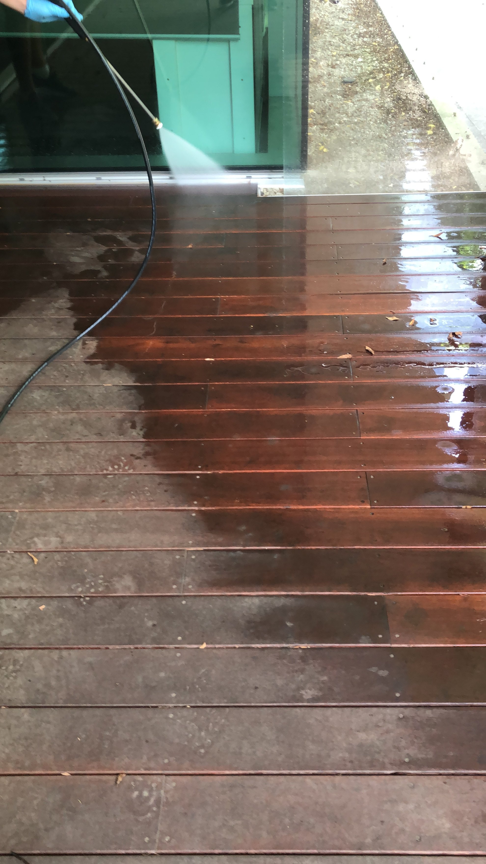 Professional deck cleaning and restoration service