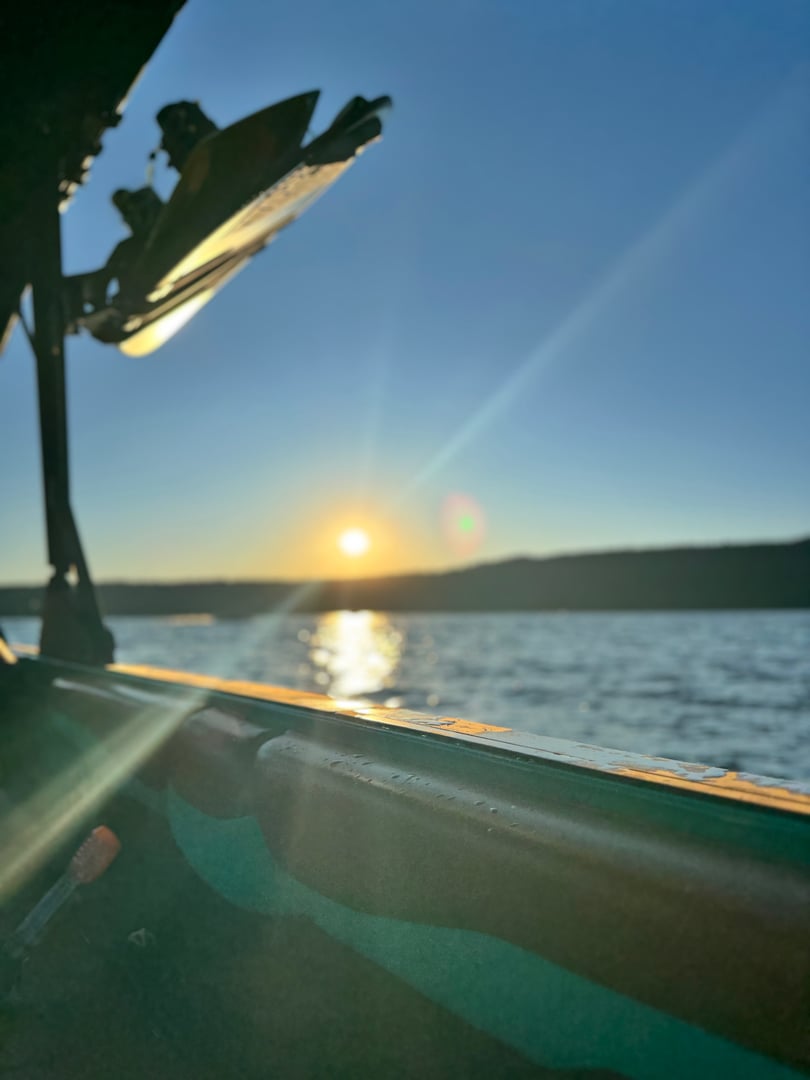 Fiona boat interior with sun