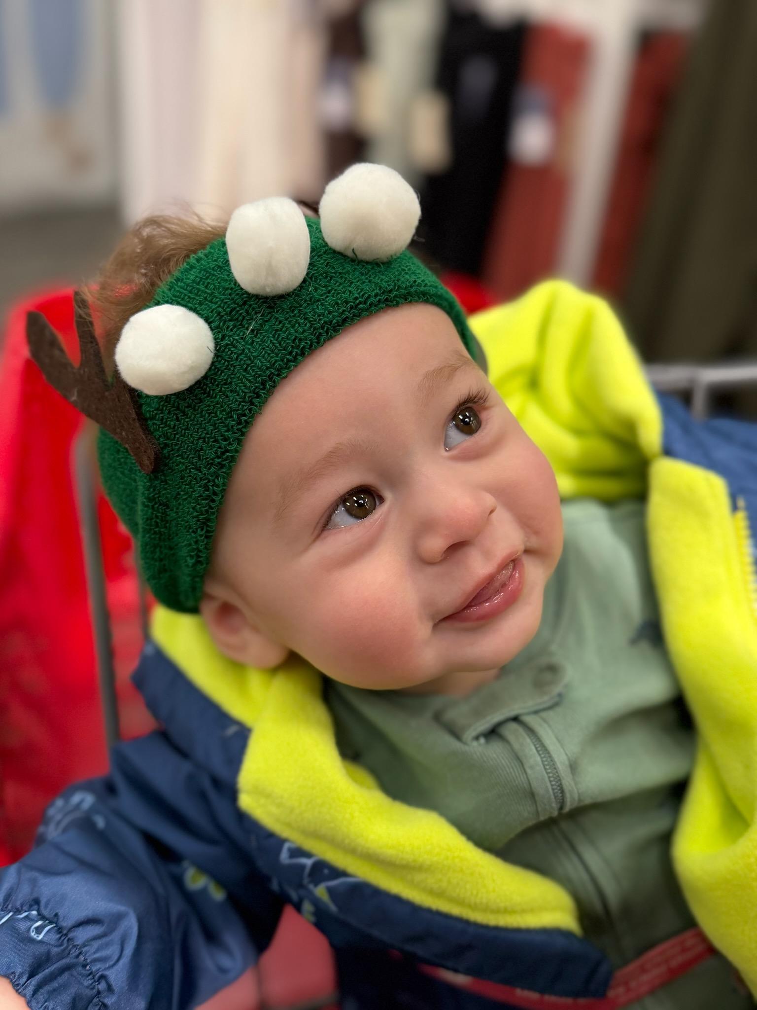 Ian con su mamá en la cabina estética