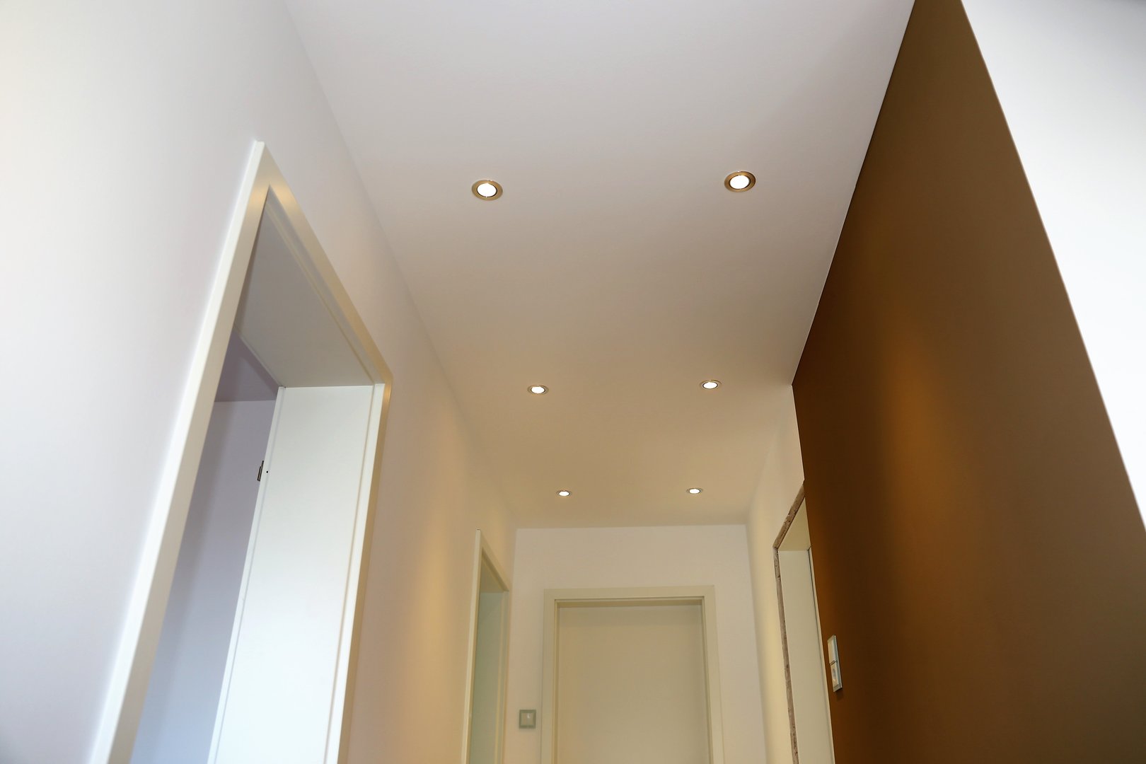 New renovated room with illuminated ceiling