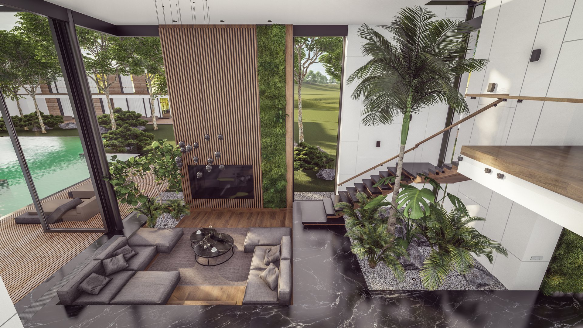 Luxury Coastal Bungalow Interior