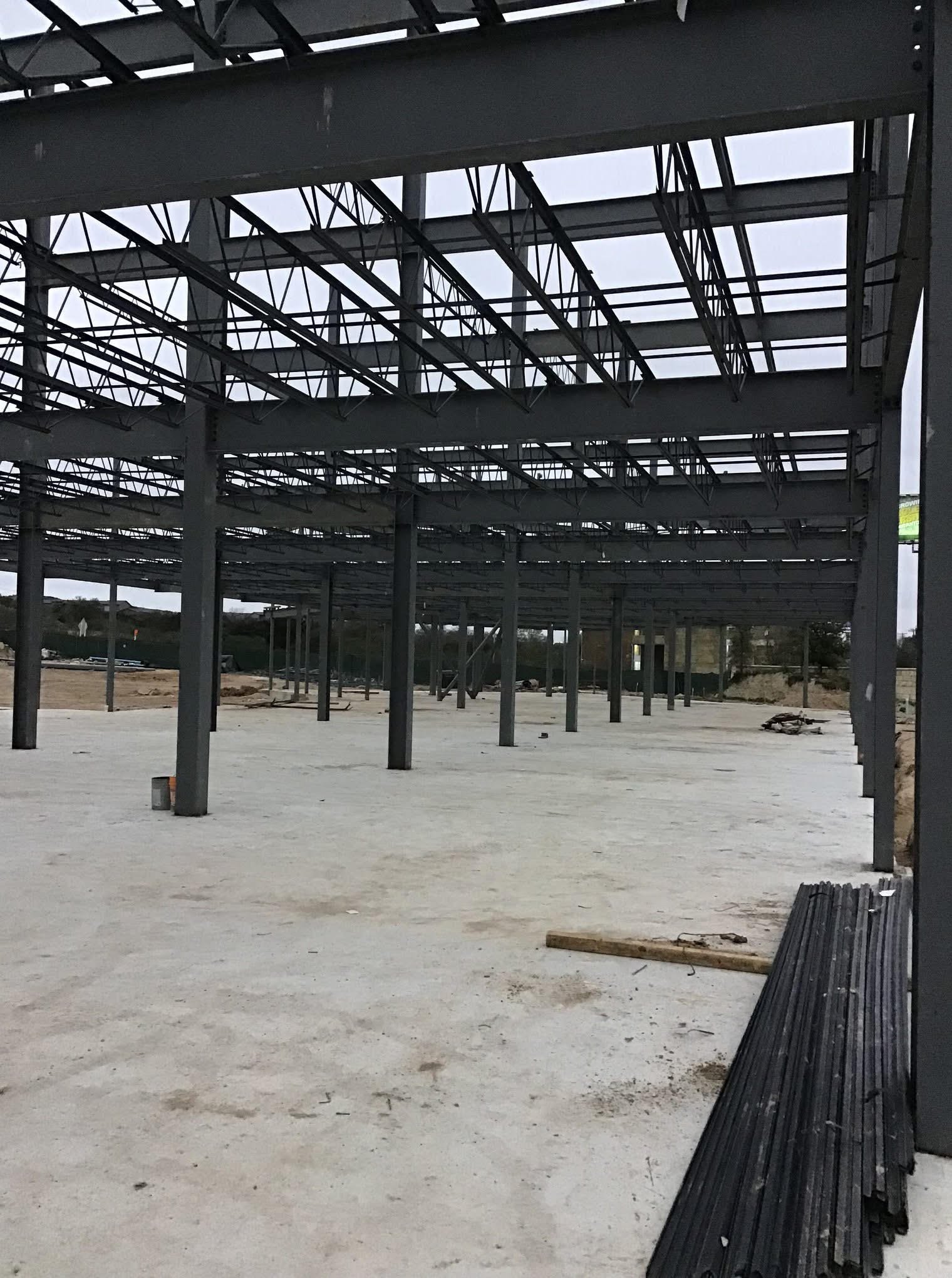 RM Fabrication structural steel framing project