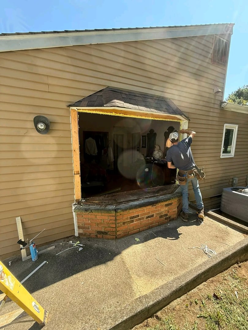 Wood rot spreading through framing - home repairs near me Toledo Maumee Sylvania OH