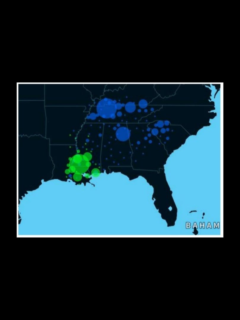 Historical map of territories where we encountered European colonists