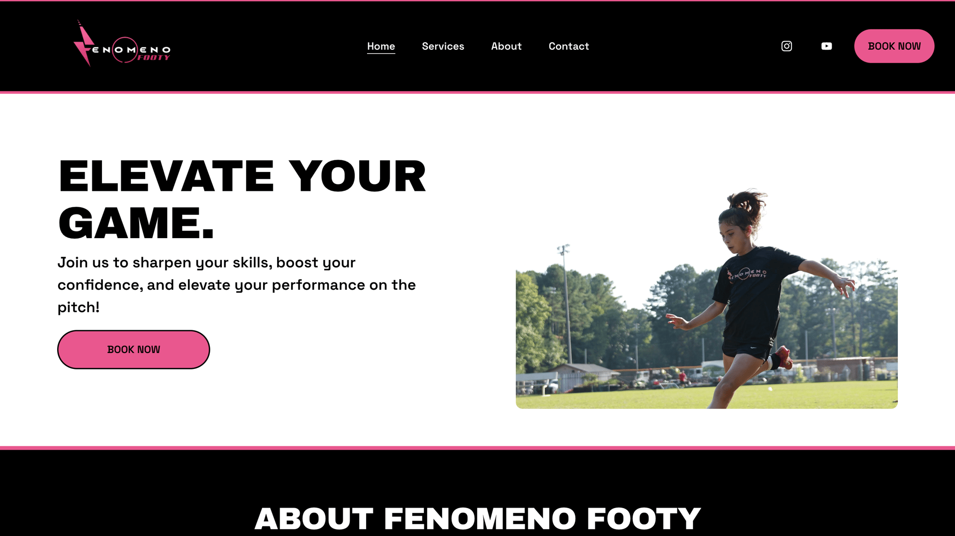 Fenomeno Footy website