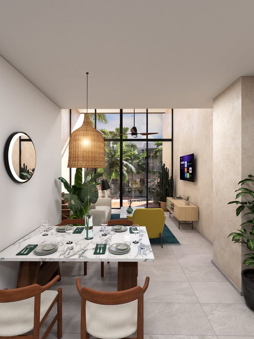 Área social con alberca en Amaité Telchac