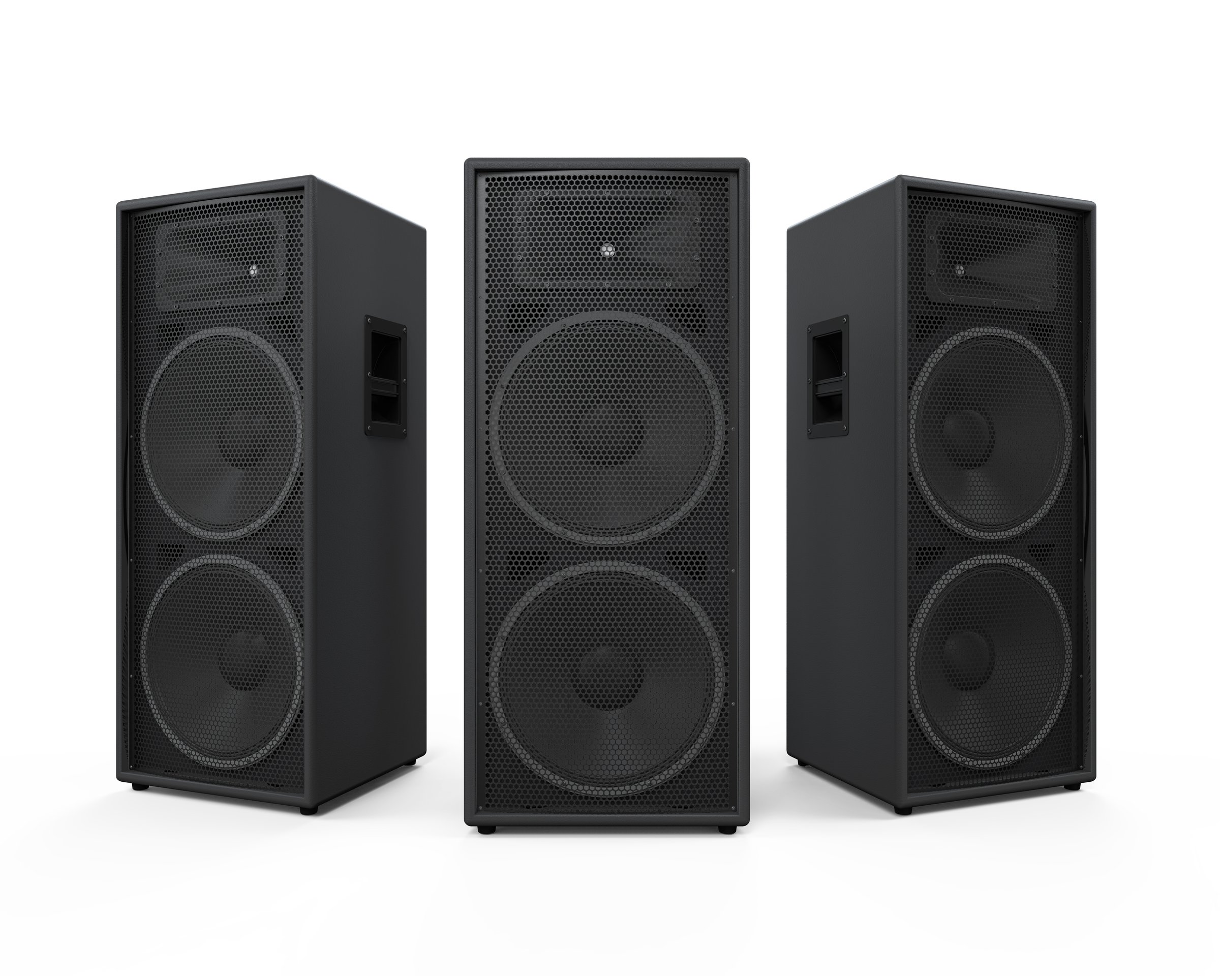 Audio Speakers isolated on white background