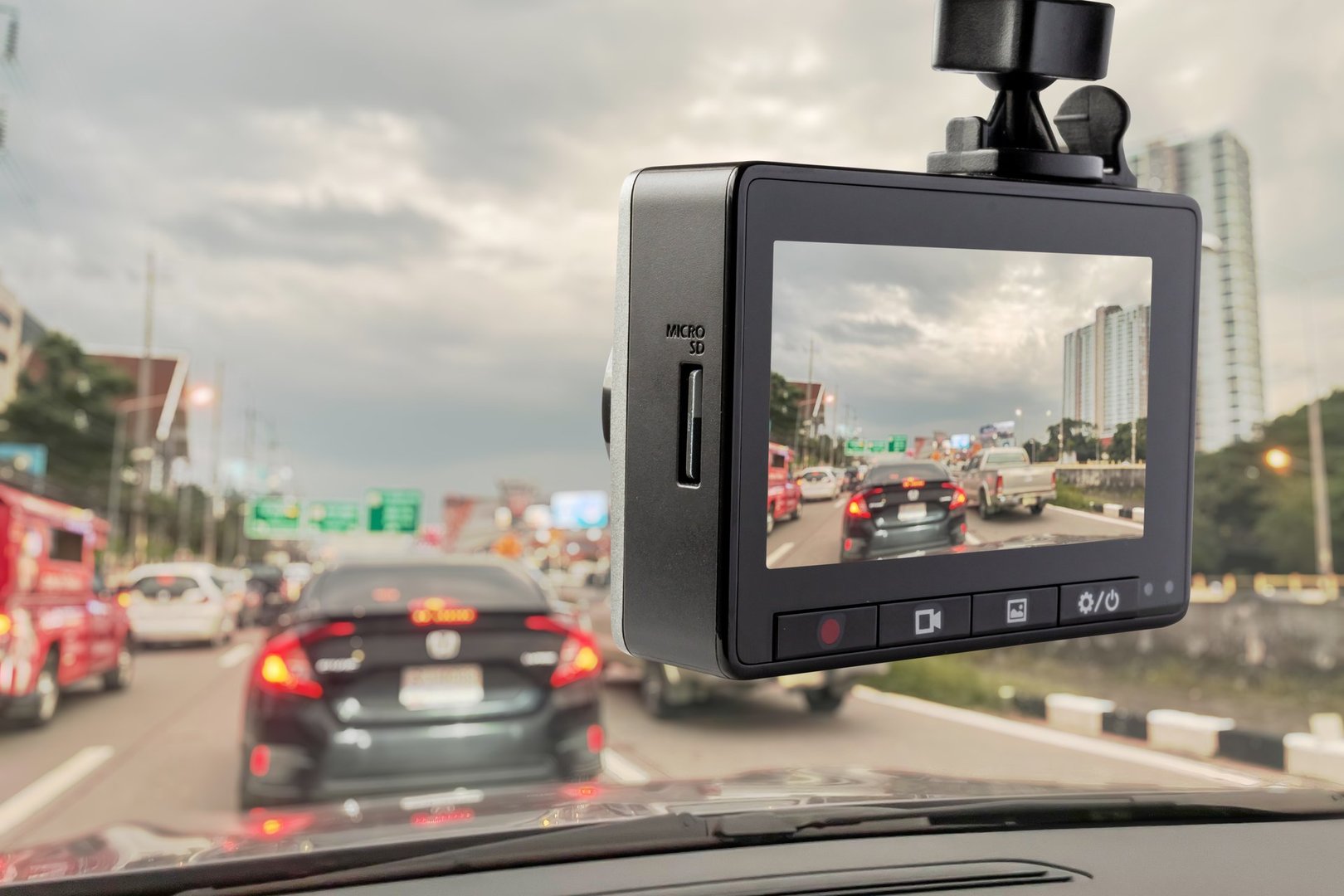 After dash cam installation