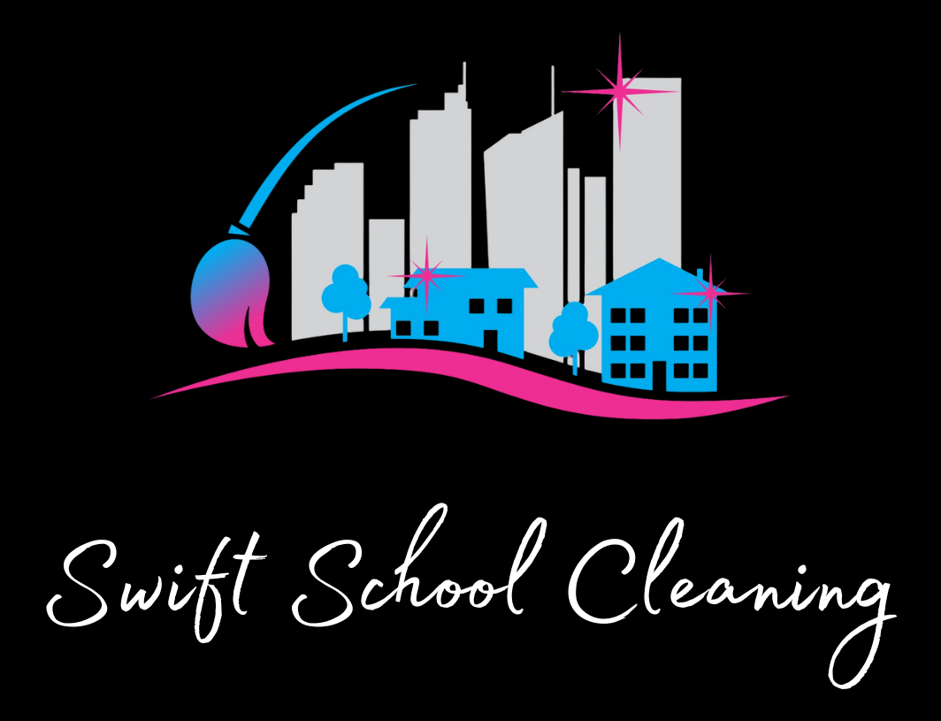 Swift School Cleaning Logo